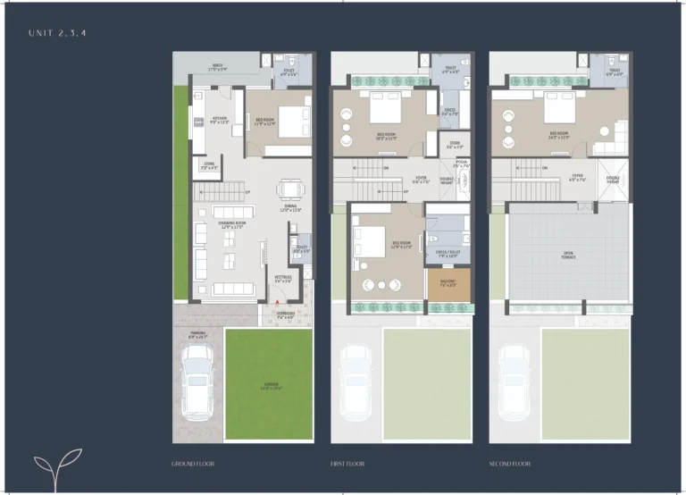 Unit 2, 3, and 4 Layout Plan